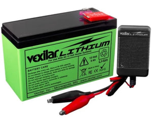 Vexilar 9Ah Lithium Battery with Charger